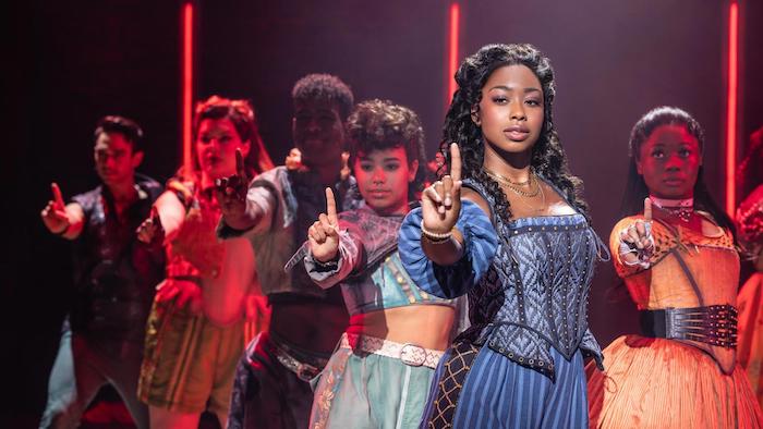 Rachel Simone Webb and company in & Juliet. Photo: Michael Murphy